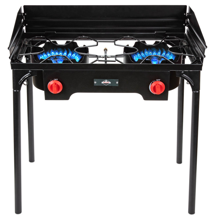 Hike Crew Cast Iron Double burner Outdoor Gas Stove 150 000 Btu